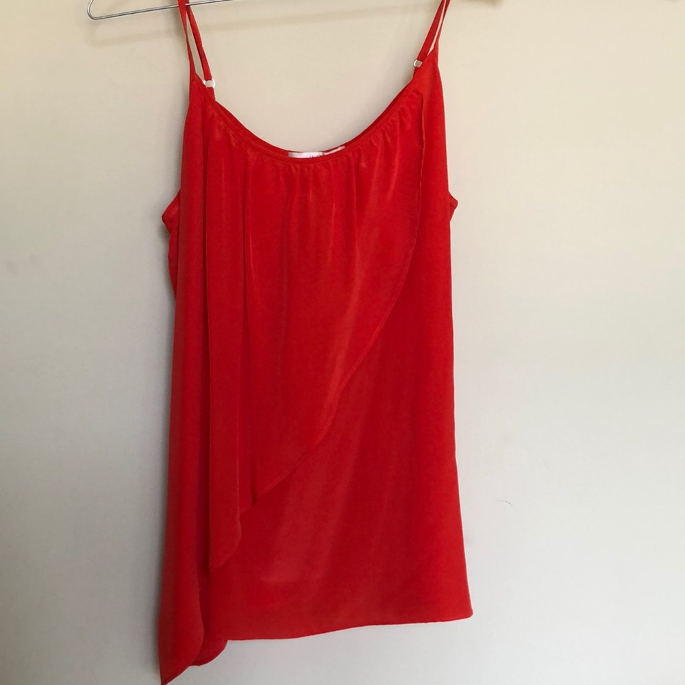 Lavender brown asymmetric tank